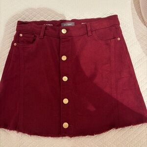 DL1961 Red Mini Skirt